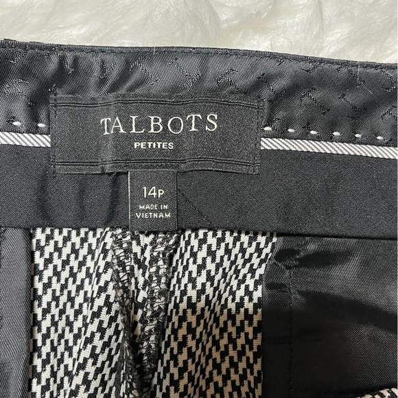 Talbots checkered print pant size 14P CB188 - Picture 5 of 6
